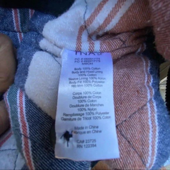 ✨TNA ARTIZIA BOMBER FLANNEL LINED WINTER JACKET WITH DETACHABLE HOOD XS - Picture 11 of 15